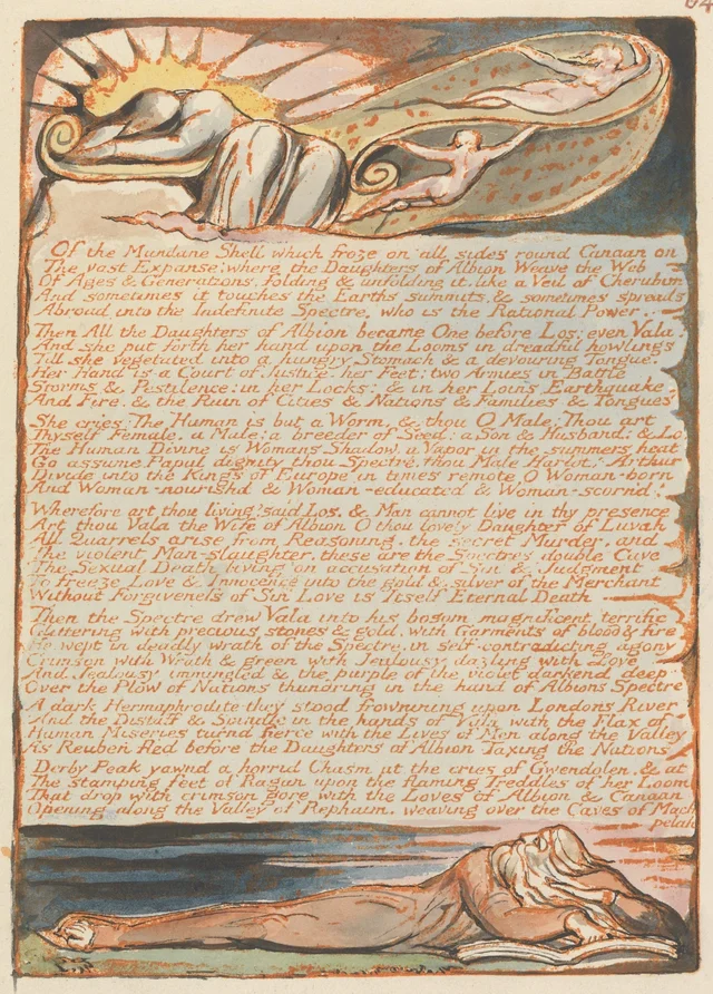 Jérusalem, planche 64 : « Of the Mundane Shell which froze... »