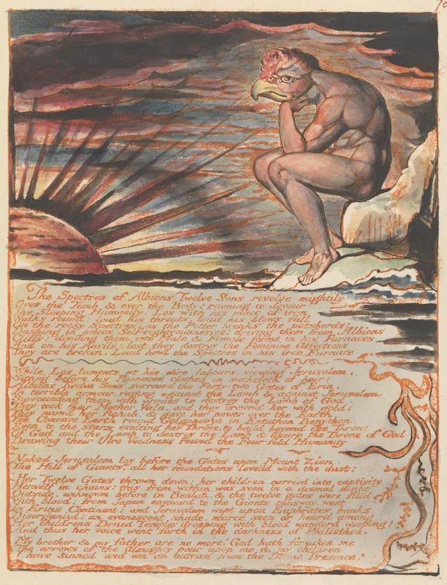 Jerusalem, plate 78: Chapter 4. "The Spectres of Albions Twelve Sons..."