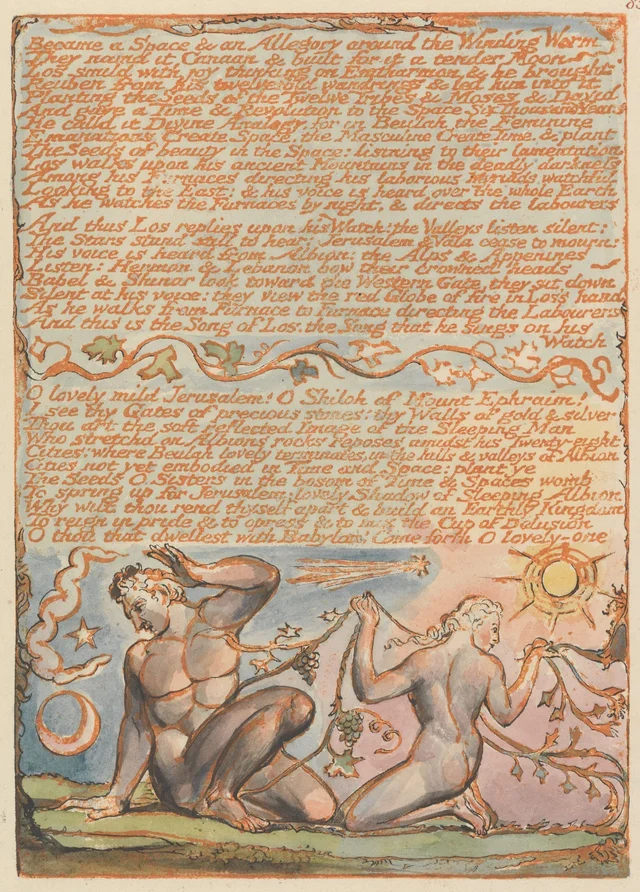エルサレム、図版85：「Became a Space & an Allegory...」