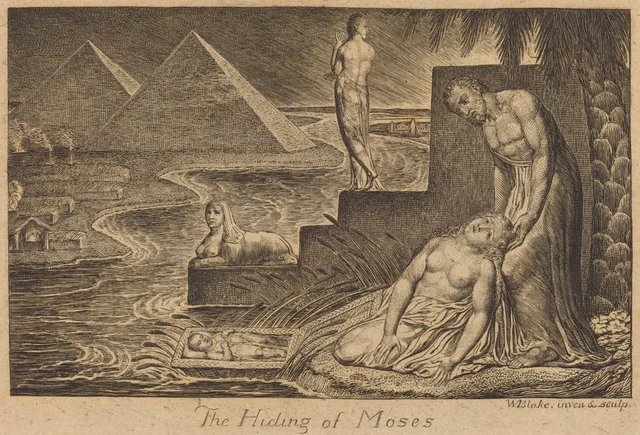 The Hiding of Moses, William Blake