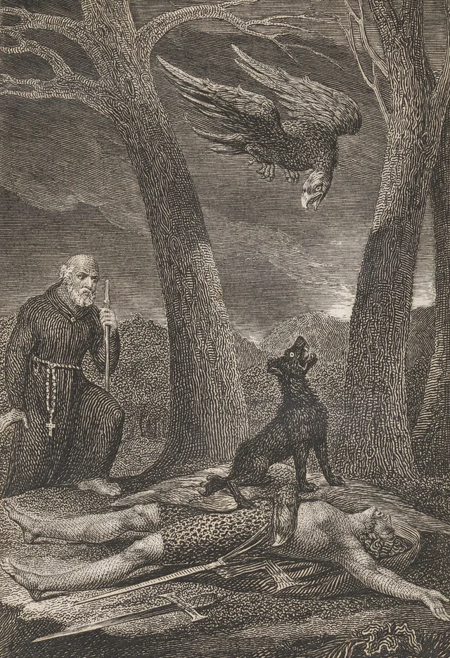 El perro del ermitaño, William Blake