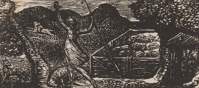 Las Pastorales de Virgilio: Un pastor ahuyenta a un lobo