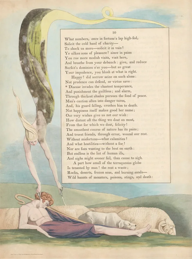 Pensées nocturnes, page 10 : « Disease invades the chastest temperence »