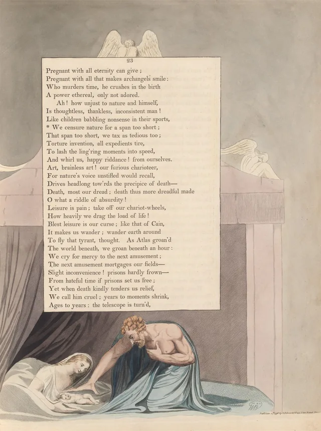 Pensamentos noturnos, página 23: « We censure nature for a span too short »