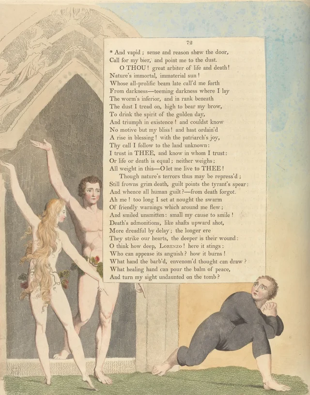 Pensamentos noturnos, página 72: « And vapid; sense and reason shew the door »