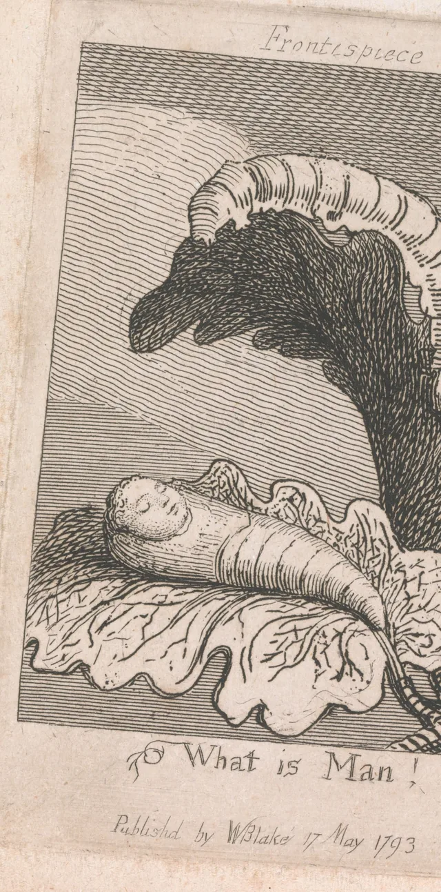 Pour les enfants : Les Portes du Paradis, planche 1 : Qu'est-ce que l'homme ! frontispice
