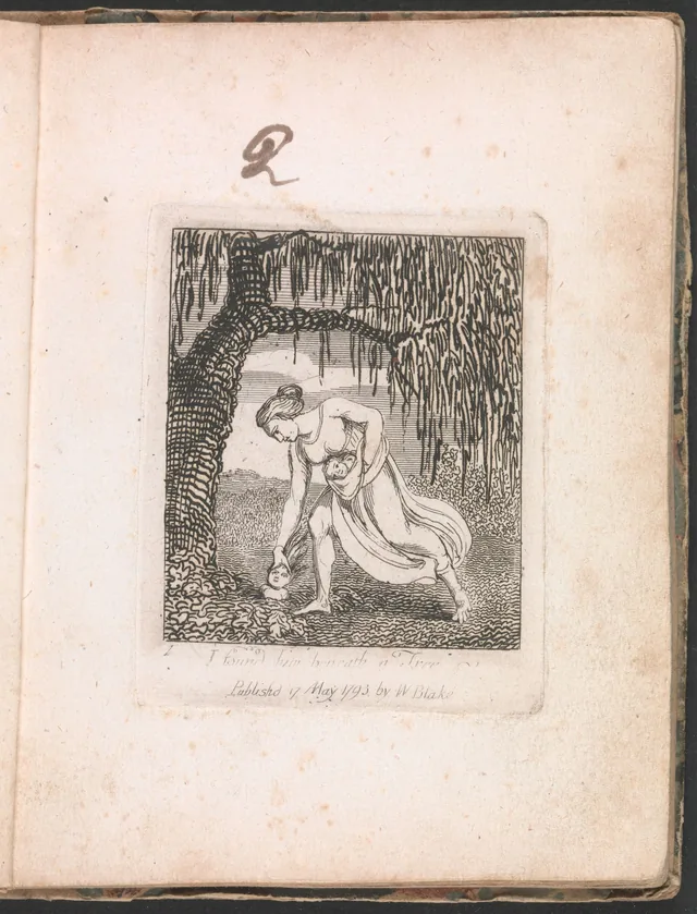 For Children: The Gates of Paradise, plate 3: I Found Him Beneath a Tree