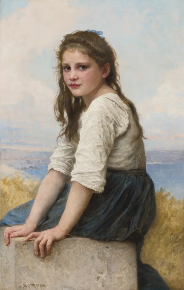 By the Sea, William Bouguereau