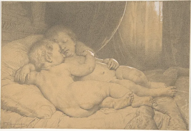 Deux enfants endormis