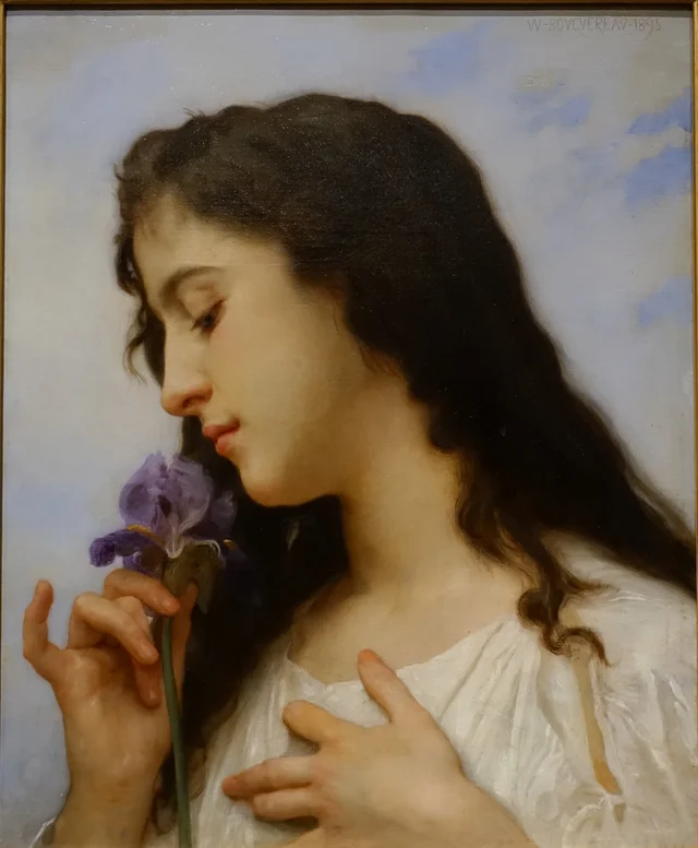 Woman with Iris, William Bouguereau