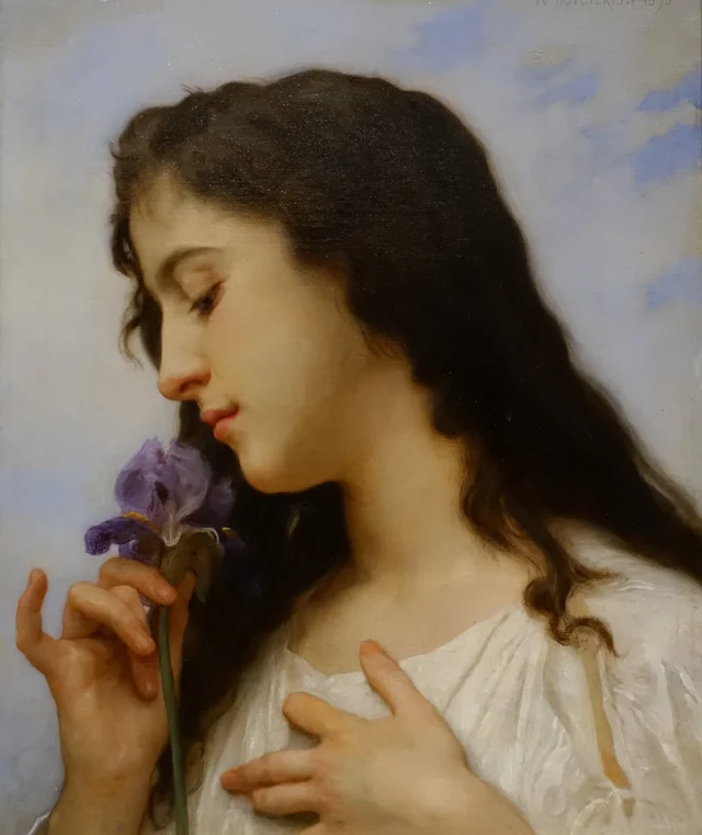 Woman with Iris, William Bouguereau