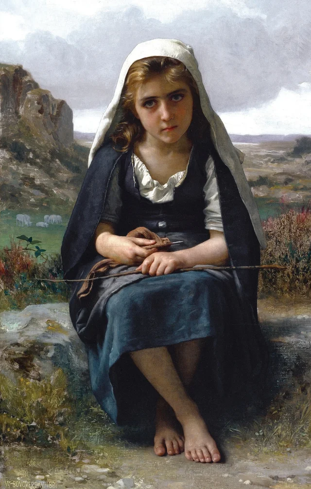 The Shepherdess, William Bouguereau