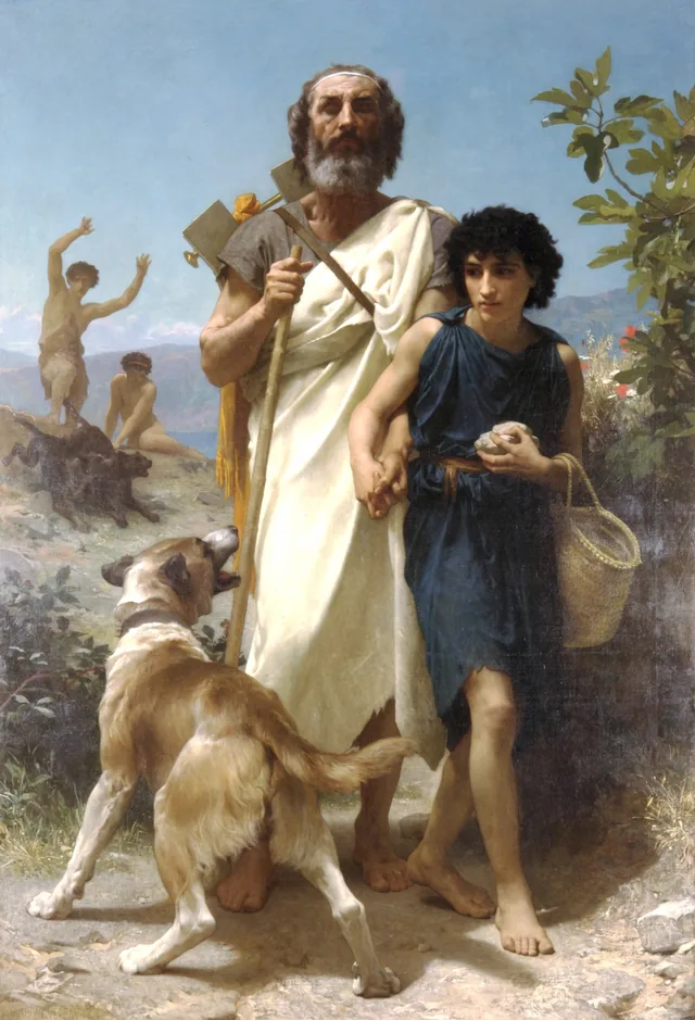 Homer and His Guide, William Bouguereau