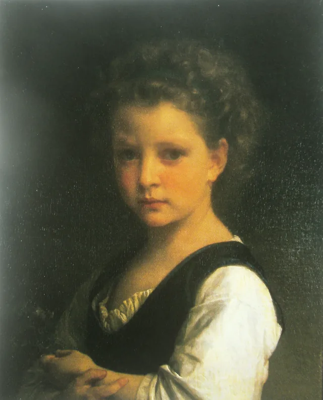 Girl with Violets, William Bouguereau