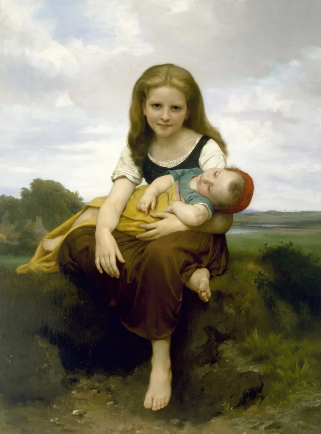 The Elder Sister, William Bouguereau