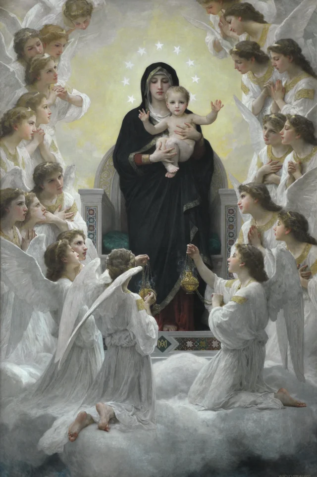 The Virgin with Angels, William Bouguereau
