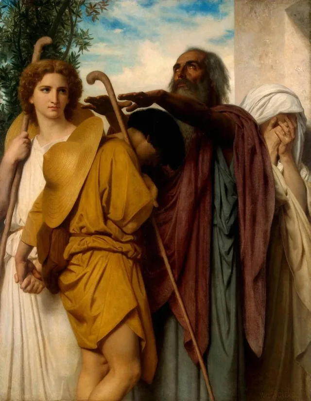 Tobias Saying Good-Bye to His Father