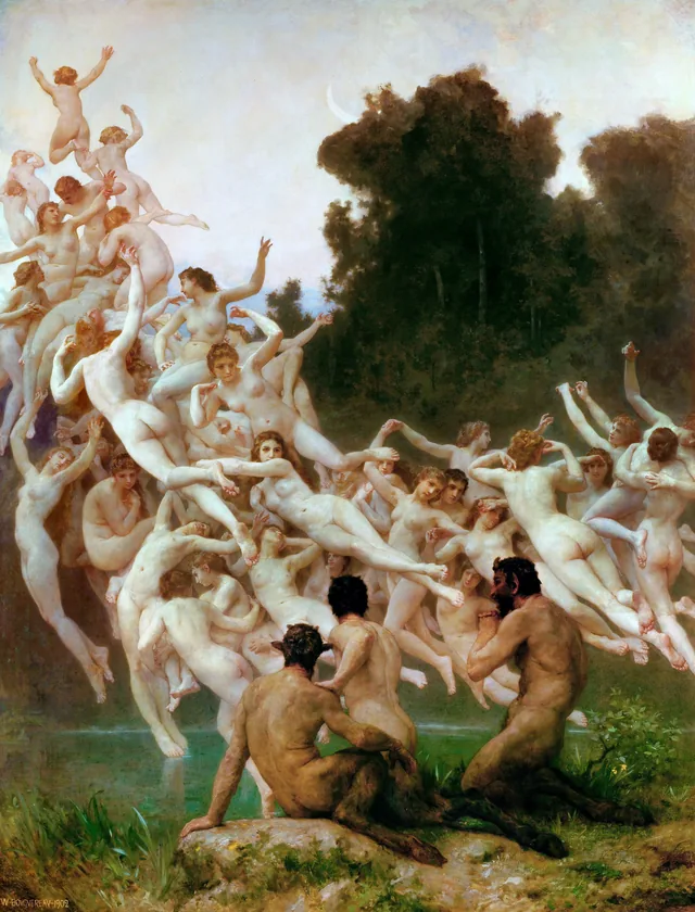 The Oreads, William Bouguereau
