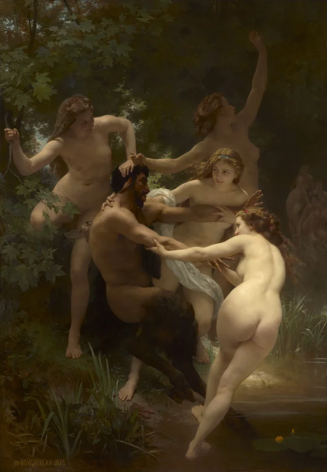 Nymphs and Satyr, William Bouguereau