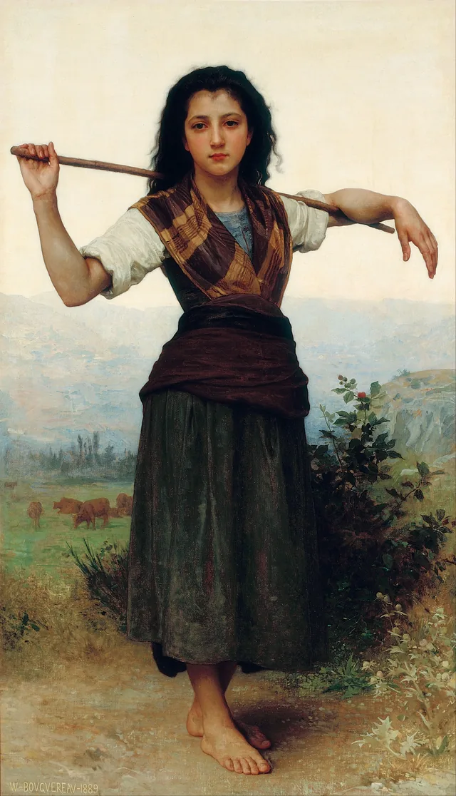The Shepherdess, William Bouguereau