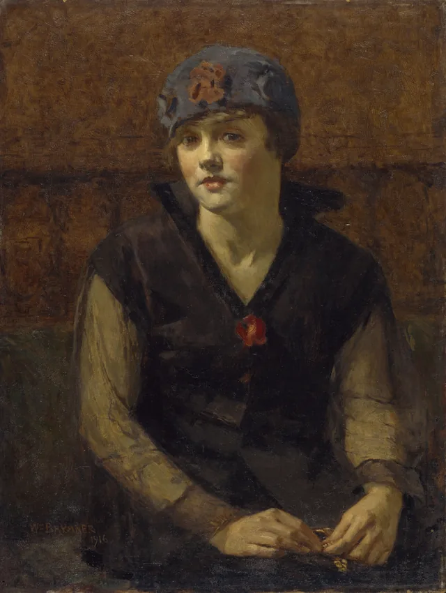 Moça de chapéu azul (O Berloque), William Brymner