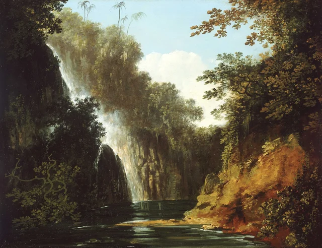 A Waterfall in Tahiti, William Hodges