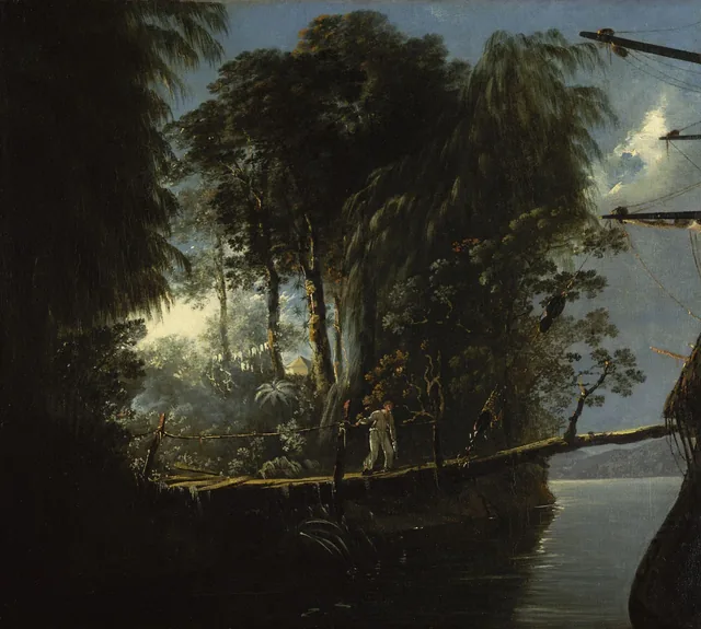 View in Pickersgill Harbour, Dusky Bay, New Zealand, William Hodges