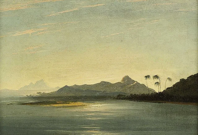 Vue des îles d'Otaha (Taaha) et de Bola Bola (Bora Bora), avec une partie de l'île d'Ulietea (Raiatea)