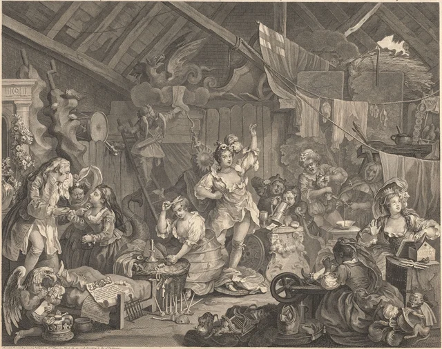 Strolling Actresses Dressing in a Barn