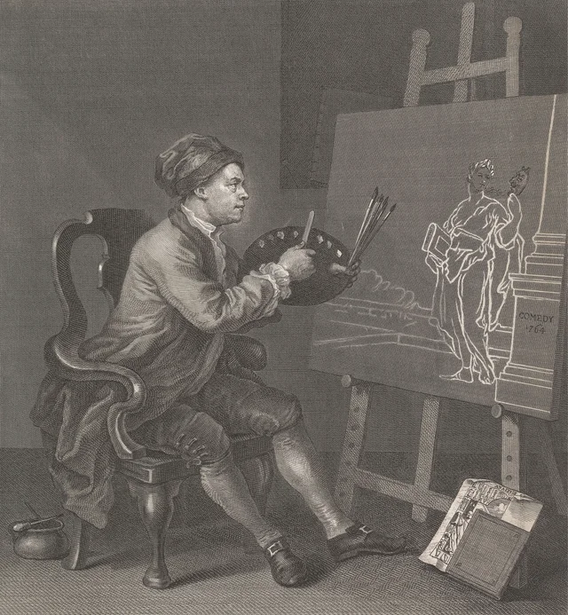 Hogarth Painting the Comic Muse, William Hogarth
