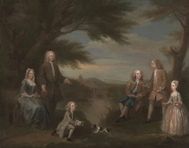 John and Elizabeth Jeffreys and Their Children, William Hogarth