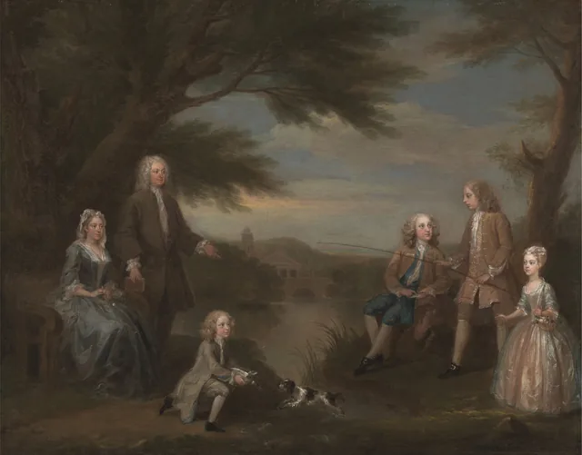 John et Elizabeth Jeffreys et leurs enfants, William Hogarth