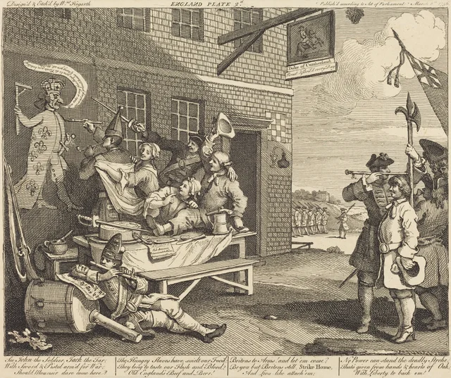 侵略 第2図:イングランド, ウィリアム・ホガース