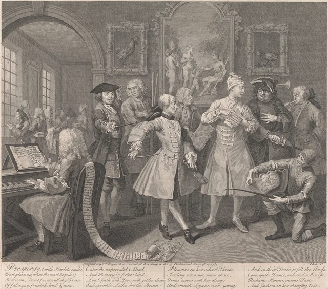 A Rake's Progress, Plate 2: His Levee