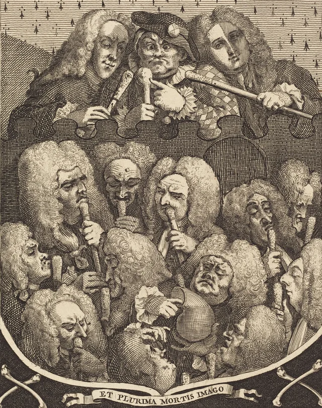 La compañía de los sepultureros, William Hogarth