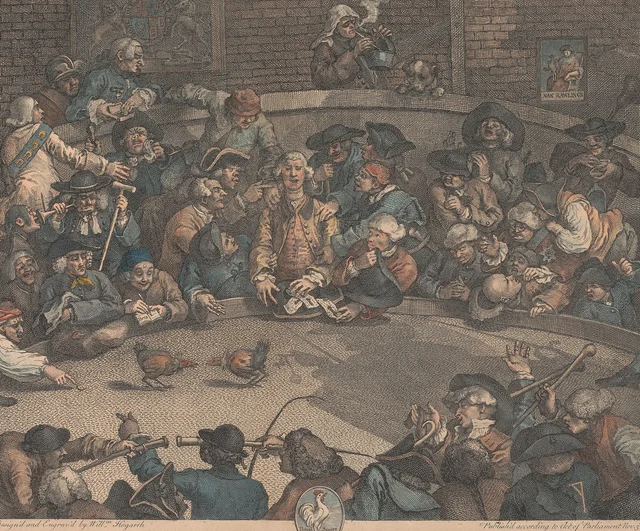 Le Combat de coqs, William Hogarth