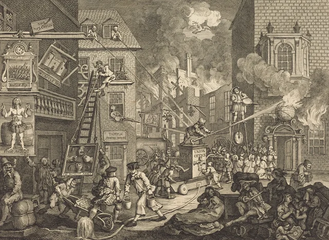 Los tiempos, lámina 1, William Hogarth