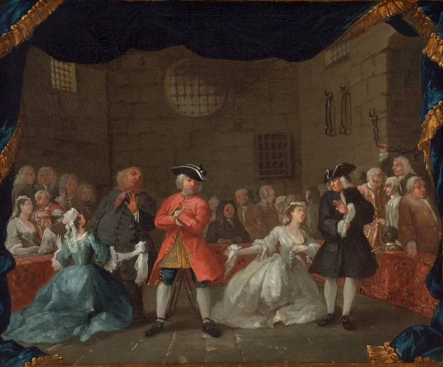 Une scène de L'Opéra du gueux, William Hogarth