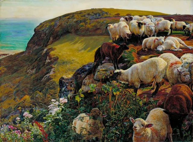 Nossas costas inglesas, 1852 («Ovelhas desgarradas»), William Holman Hunt