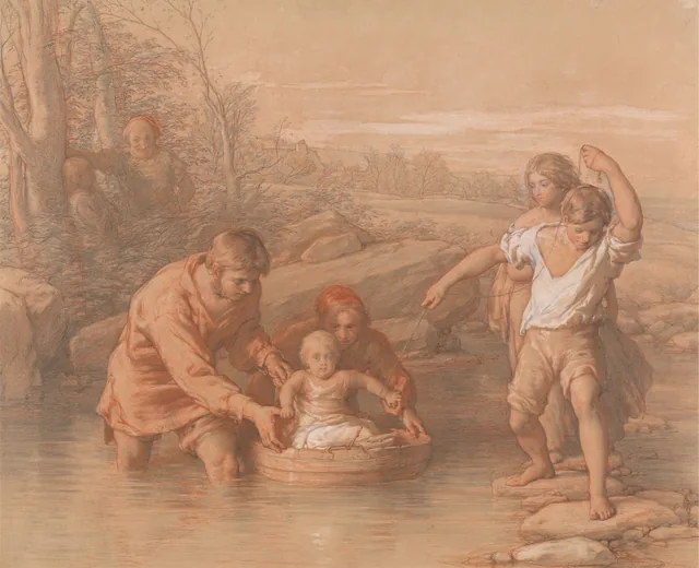 Desenho para «A Primeira viagem», William Mulready