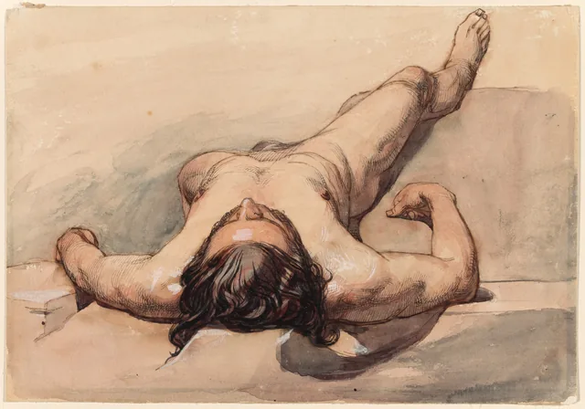 Estudo de nu masculino, William Mulready