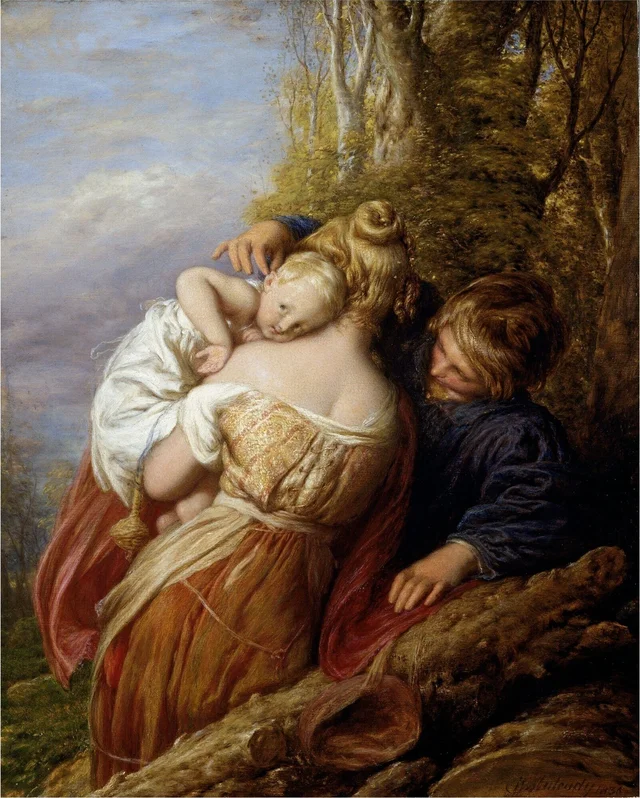 Irmão e irmã: o puxão de orelha, William Mulready