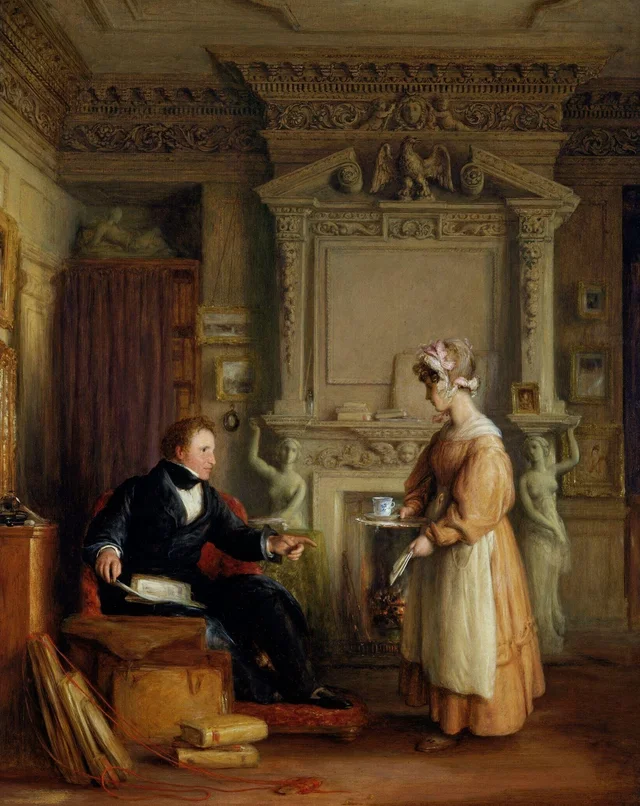 Interior con un retrato de John Sheepshanks