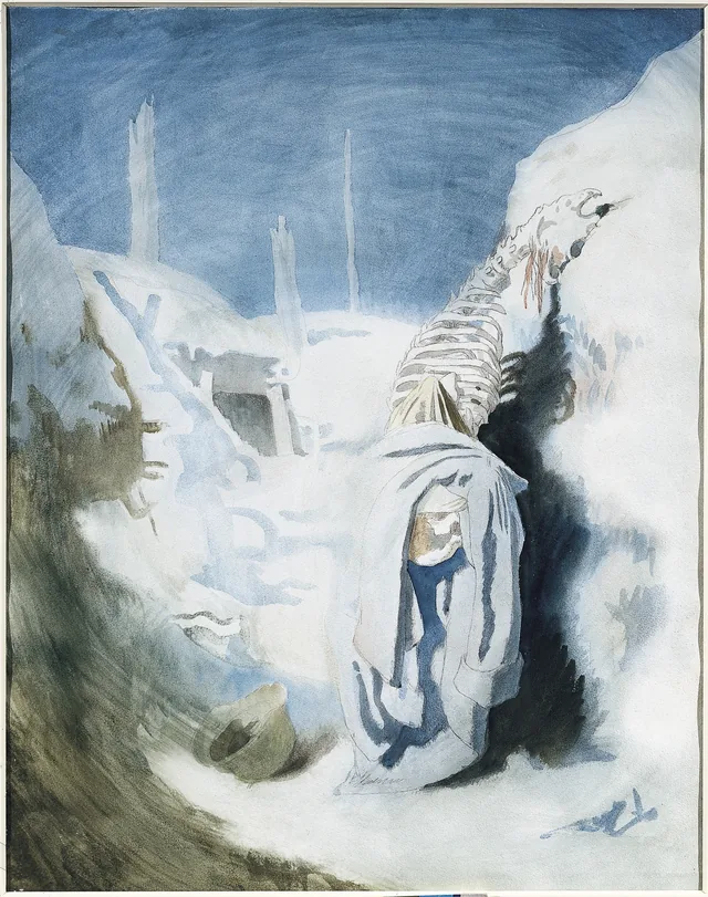 Um alemão morto numa trincheira, William Orpen