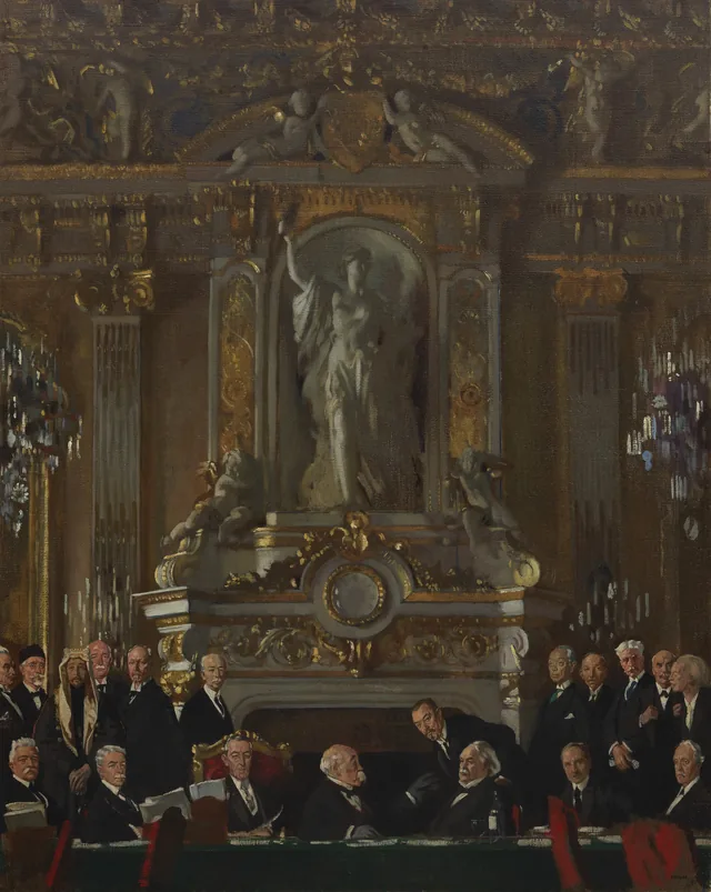 Uma conferência de paz no Quai d'Orsay, William Orpen