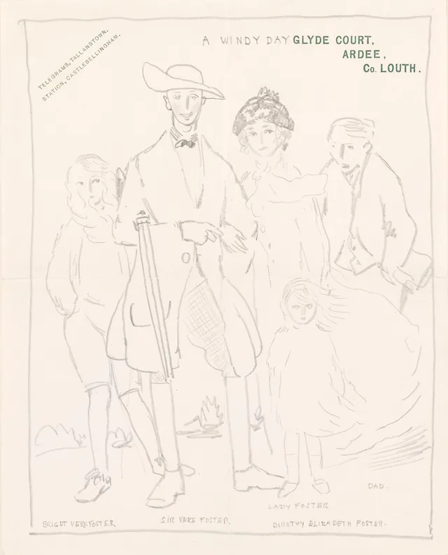 Um dia de vento (autorretrato com a família Vere Foster)