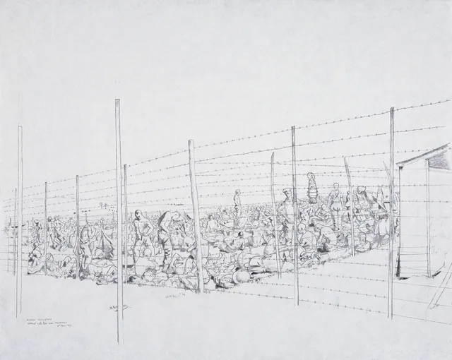 Prisioneiros alemães capturados em Messines, William Orpen
