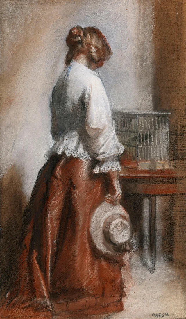 Lady with a Birdcage, William Orpen
