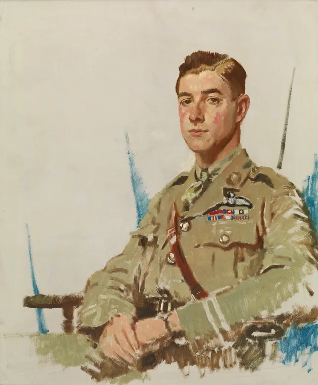 O major J. B. McCudden, VC, DSO, MC, MM, William Orpen