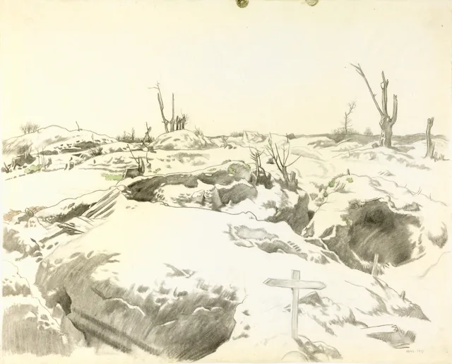 Montauban Wood, com túmulos